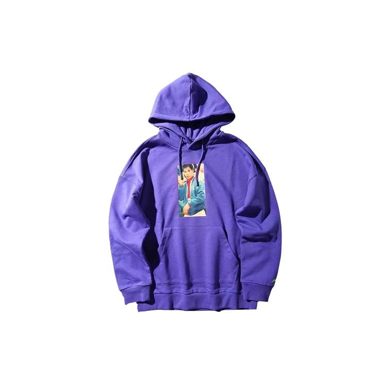 Li-Ning Character Casual Hoodie Purple Men s AWDNB63-3 S