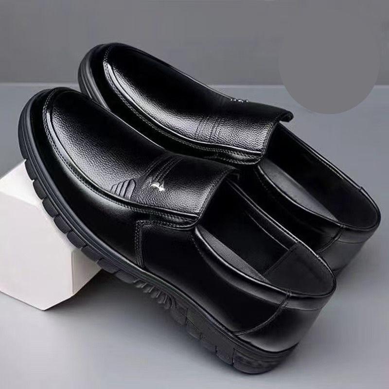 Whole Cowhide Casual Business Men's Soft-soled Leather Shoes