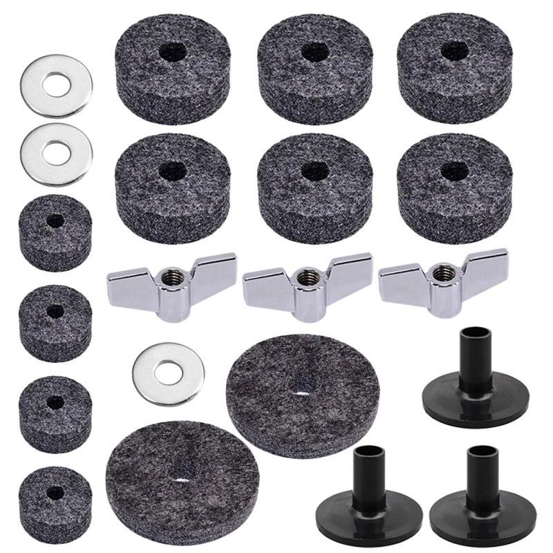 21-Piece Drum Set Accessories Drum Set Felt Pads Set Felt Anti-Slip Drum Set Set