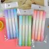 4pcs/bag, Gradual Color Changing Fluorescent Pen 12 Color Eye Protection Glitter Pen Key Marking Pen Creative Color Hand Ledger
