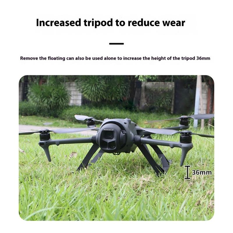 Heightening Landing Gear for 4 Drones With 105mm Elevations Water Floatation Kit AntiWear Protections Frame