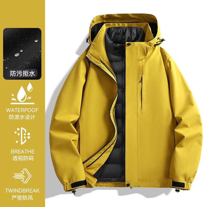 New outdoor jacket down liner three-in-one two-piece jacket casual fashion warm jacket