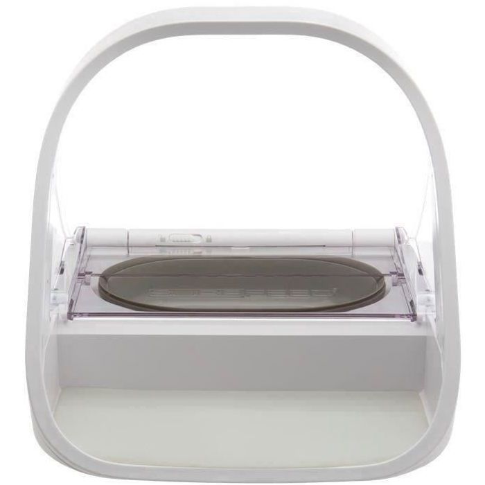 SUREFEED Distributeur de nourriture / croquettes à puce électronique - Blanc (bol simple, un bol double, un tapis et un médaillon)