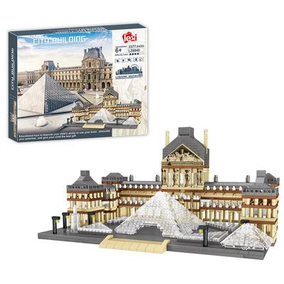 3377 pezzi + Parigi Musée Du Louvre Mini Building Blocks Francia Famoso Museo di architettura Diamond Bricks Toy per bambini regalo