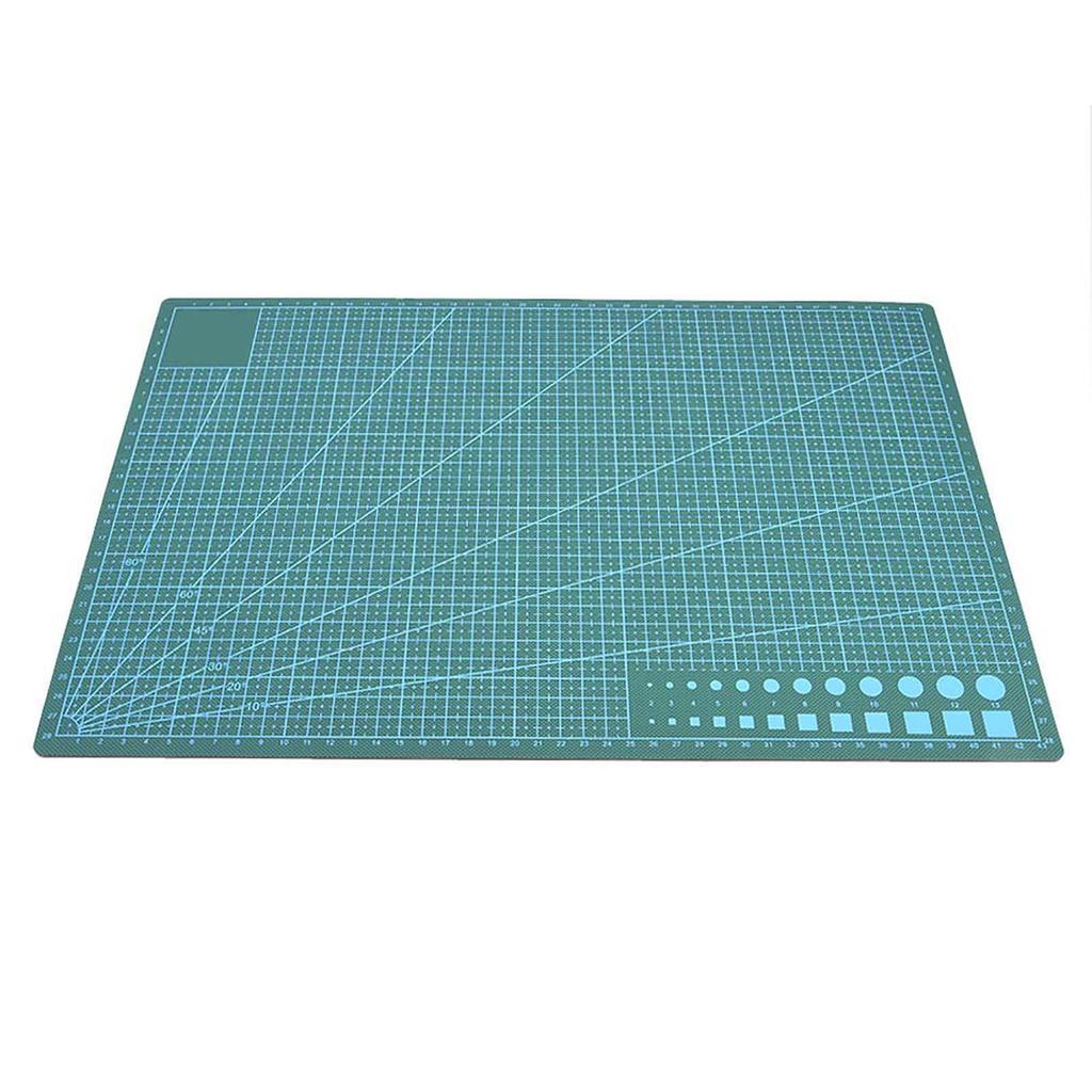 Grid Lines PVC Cutting Mat Self Healing Paper Leather Fabric Cutting Board(Blue)