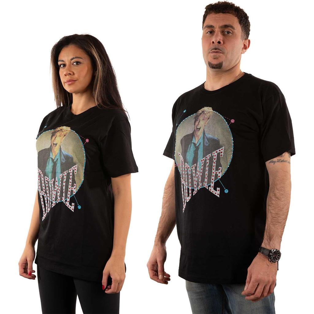 David Bowie Unisex Adult 83 Vintage Embellished T-Shirt