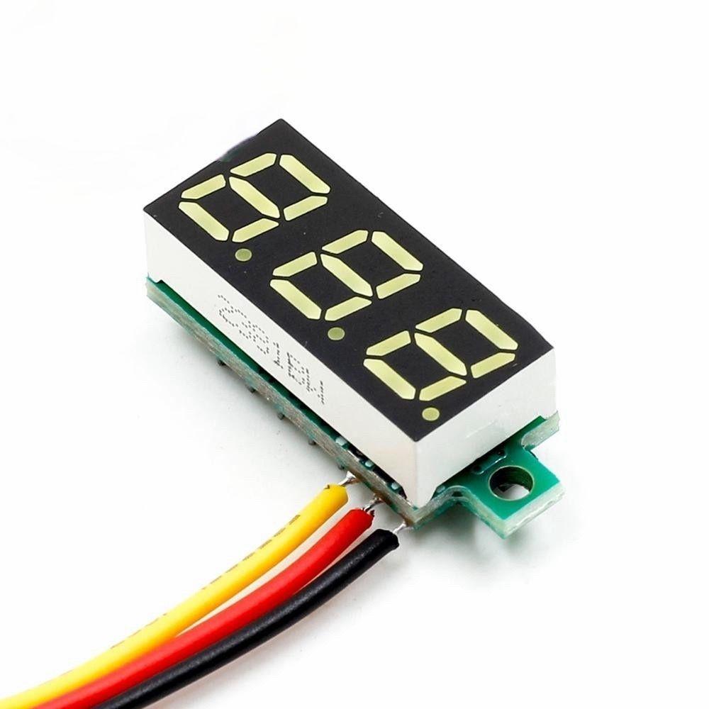 1/10pcs Mini LED Digital Voltage Meters Volt Voltage Panel Meter Red/Blue/Green Auto Car Mobile Power Volt Detector Instrument
