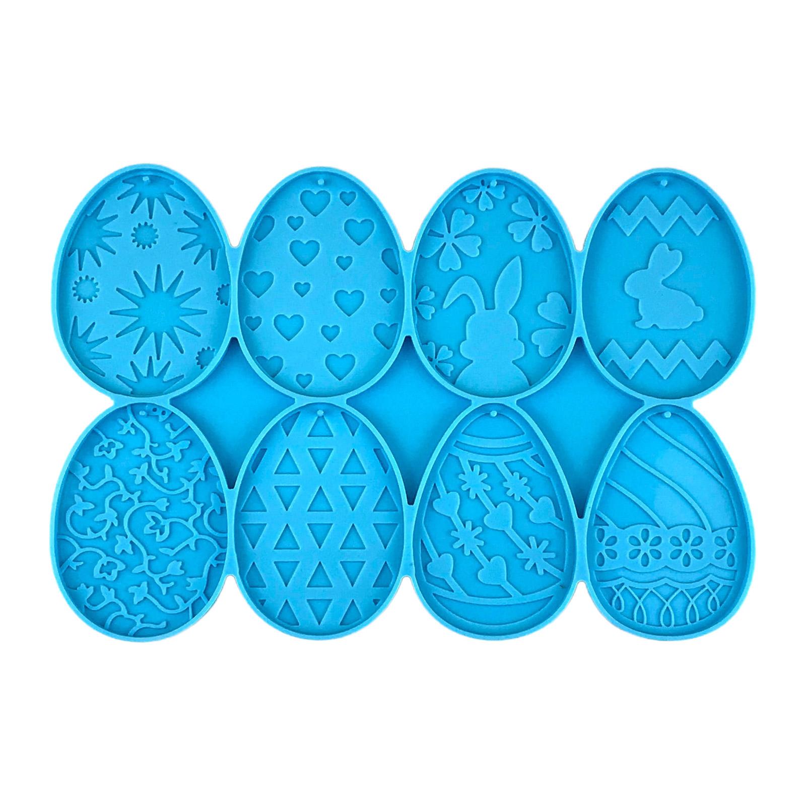 

Easter Day Series Charms Resin Casting Silicone Mold Rabbit Keychain Decorative Pendant Jewelry Mold for DIY Crafts 1 синий