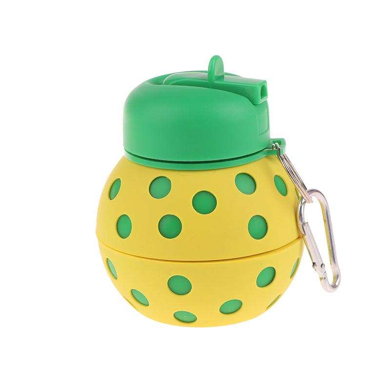 Fold Silicone Water Bottle Outdoor Basketball Football Tennis Golf Baseball Pickleball Leakproof Portable Kids Water Bottle
