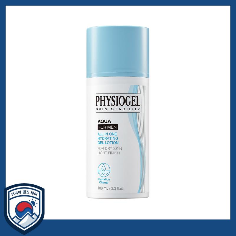 

[Physiogel] Aqua For Men All-In-One Hydrating Gel Lotion 100ml - Professional Low-Irritation & Deep Moisture Barrier Care