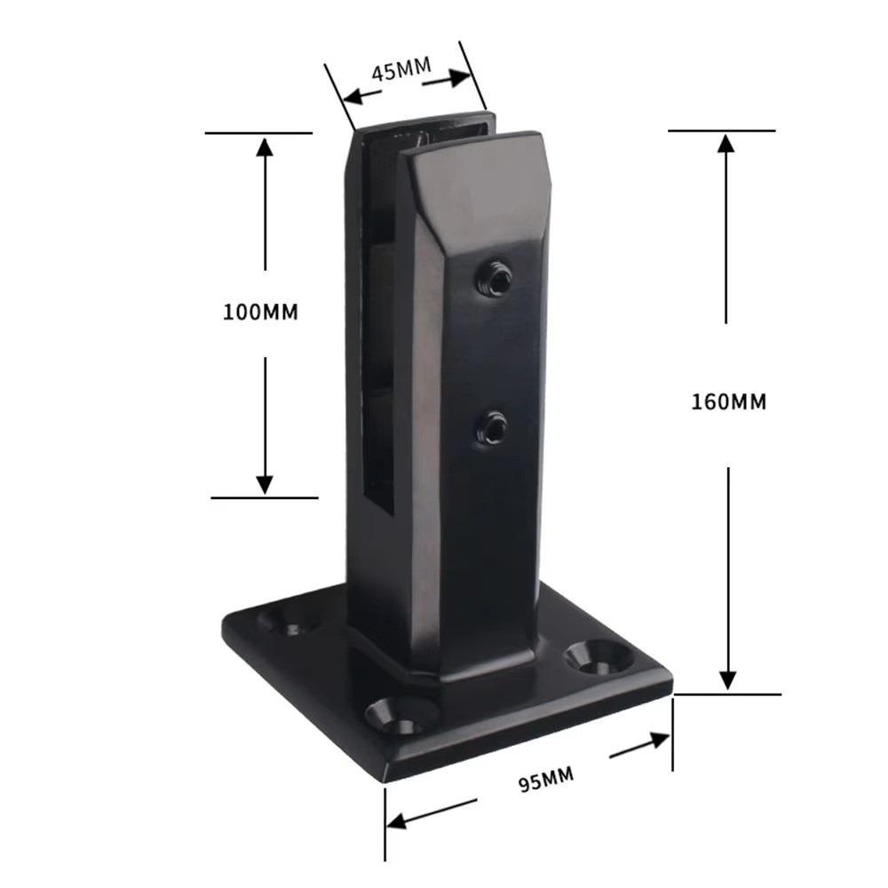 

Multifunctional Stainless Steel Fence Clamp No punching Spigot Balustrade Suppor Guardrail Brack чёрный