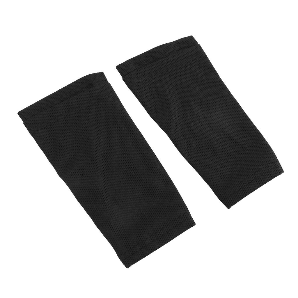 1 Paar Voetbal Scheenbeschermers Mouwen Voorkomt Glijden Dubbele Lagen Voetbal Compressie Kuitmouwen M (Bovenkant: 23cm / 9.1in, Bodem: 16cm / 6.3in)