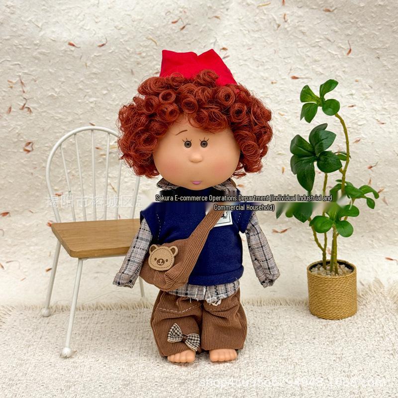 24cm Spanish Mia Potato Doll Dress-Up Set with Plush Outfit