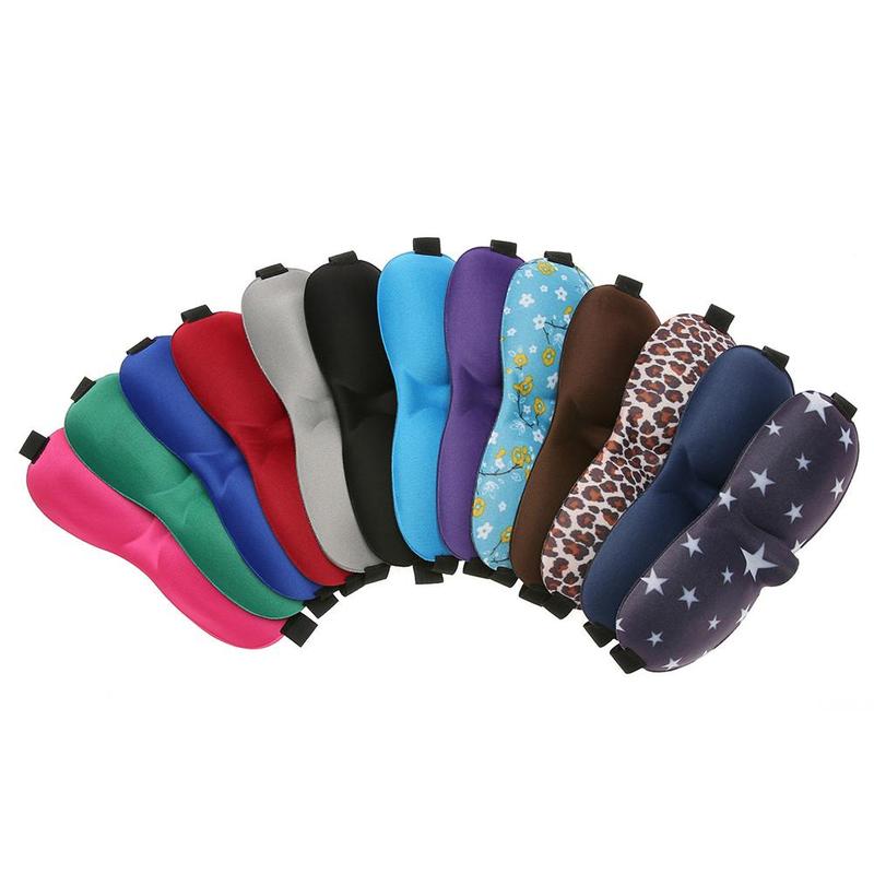 3D Sleeping Eye Mask Travel Rest Aid Eye Cover Patch Paded Soft Sleep Mask Portable Blindfold Travel Lunch Relax Break Eye Mask