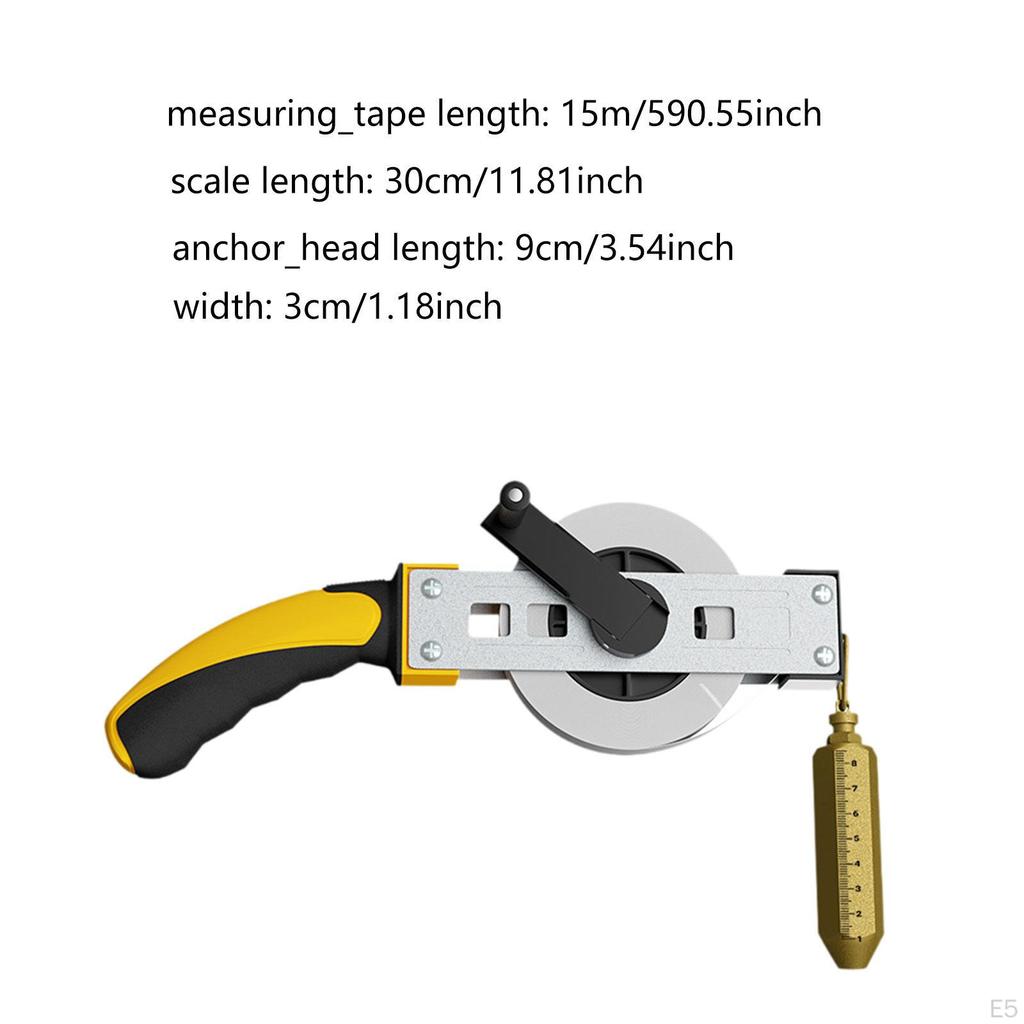 Brass Plumb Bob Oil Tank Measurement Tape with Ruler for Liquid Storage