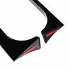 Gloss Black Pair Rear Window Side Wing Spoiler For VW Golf MK6 GTI 08-13