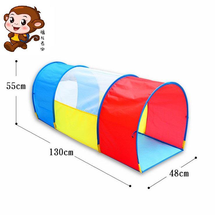 Indoor Kids' Play Tent with Crawl Tunnel for Sensory Integration