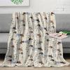 PetStyle Dackel Flanelldecke Bunt Gestreift Stern Hundemuster Pfote Knochen Elemente Weich Gemütlich Überwurf Sofa Couch Dekor