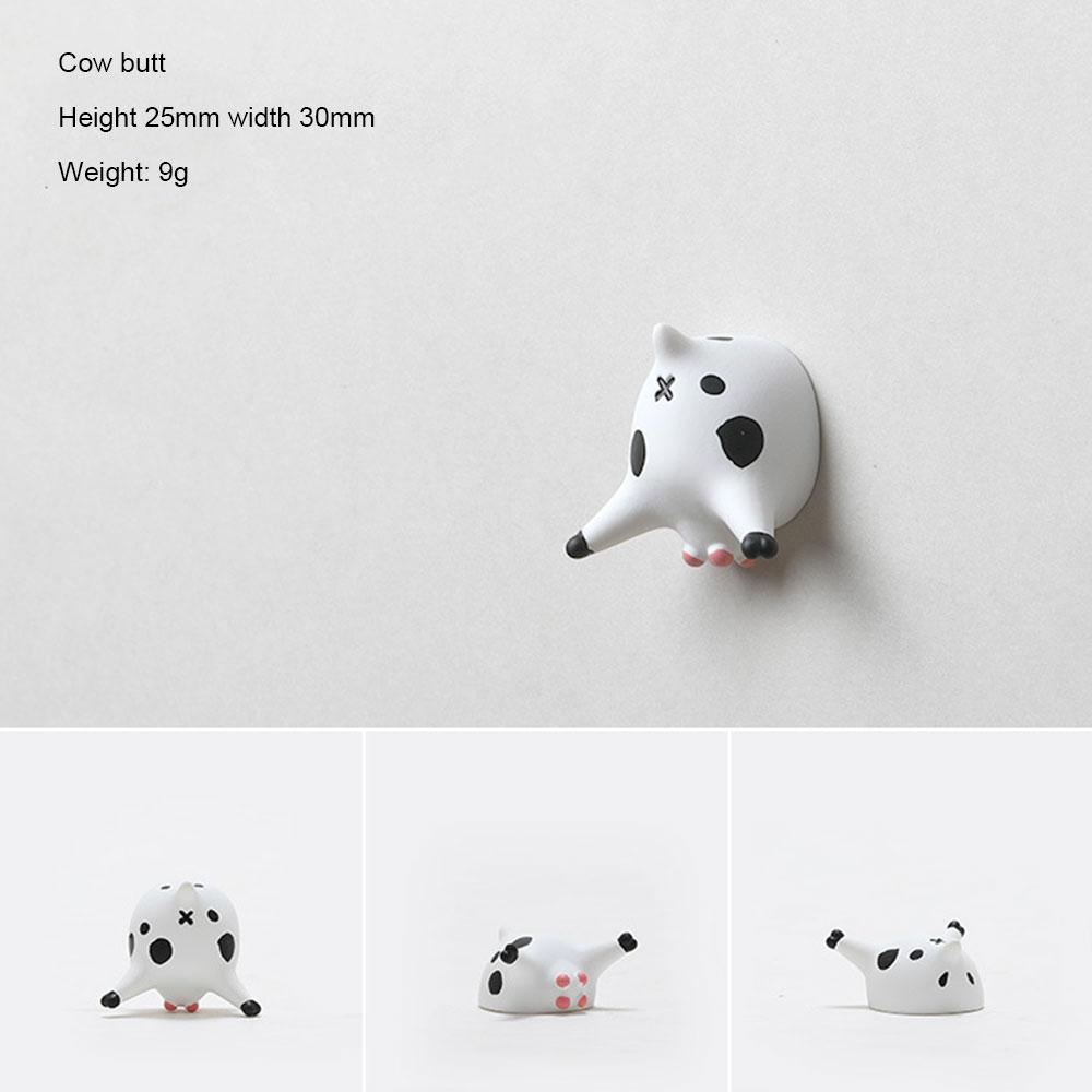 Cow Refrigerator Stickers Lying On Their Stomachs Cartoon Cute 3D Three-Dimensional Resin Magnets Creative Art Design Kitchen