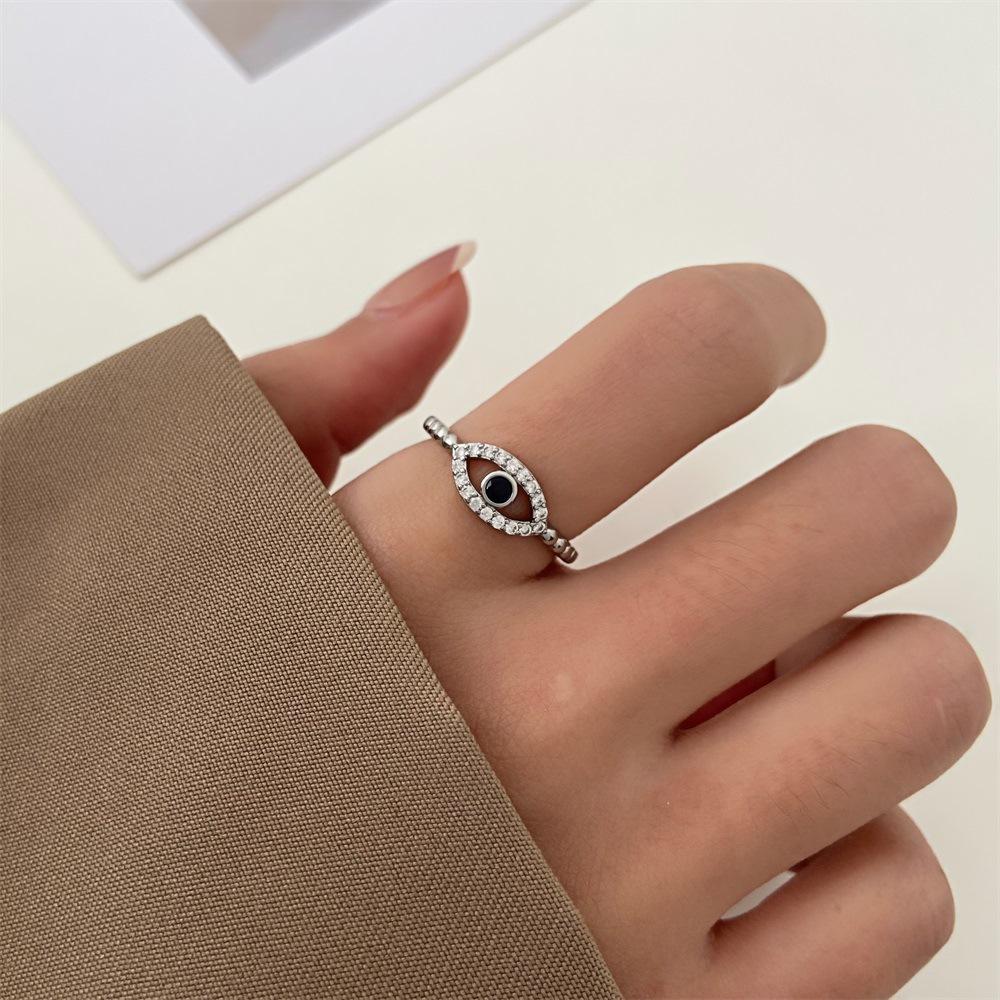 High quality new product creative retro devil's eye fashion Internet celebrity open ring personalized jewelry jewelry manufacturers wholesale