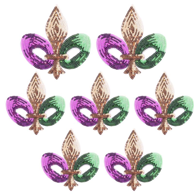 10pcs Cartoon Sequins Watermelon Fruit Drink Embroidered Patches Shells Coconut Trees Patch Clothes Decoration Sew Applique Diy