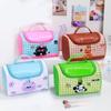 Korean Style Handheld Cosmetic  Bag Large Capacity Toiletry Bag Cartoon Kitten Makeup Bag  Woman