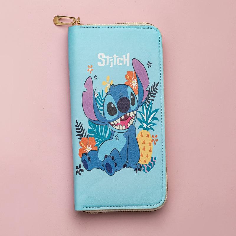 New Pu Wallet, Long Cartoon Image, Cute Change Bag, Simple and Practical Card Bag with Zipper.