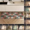2pcs Printed Kitchen Carpet Rug Stain Resistant Non Slip Entrance Door Mat Water Absorbent Soft Diatom Mud Floor Mats Home Decor
