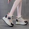 Dad shoes soft leather autumn new high-top casual fashion versatile sports shoes women's shoes increase height