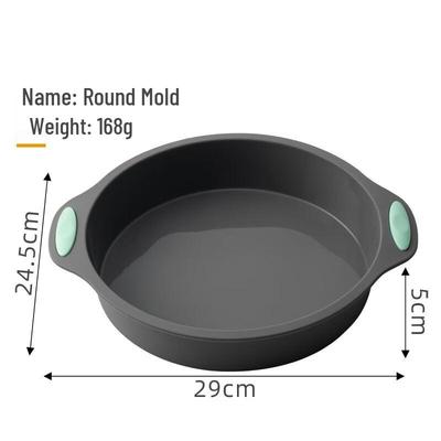 ZISIZ Large Silicone Round Cake & Donut Mold