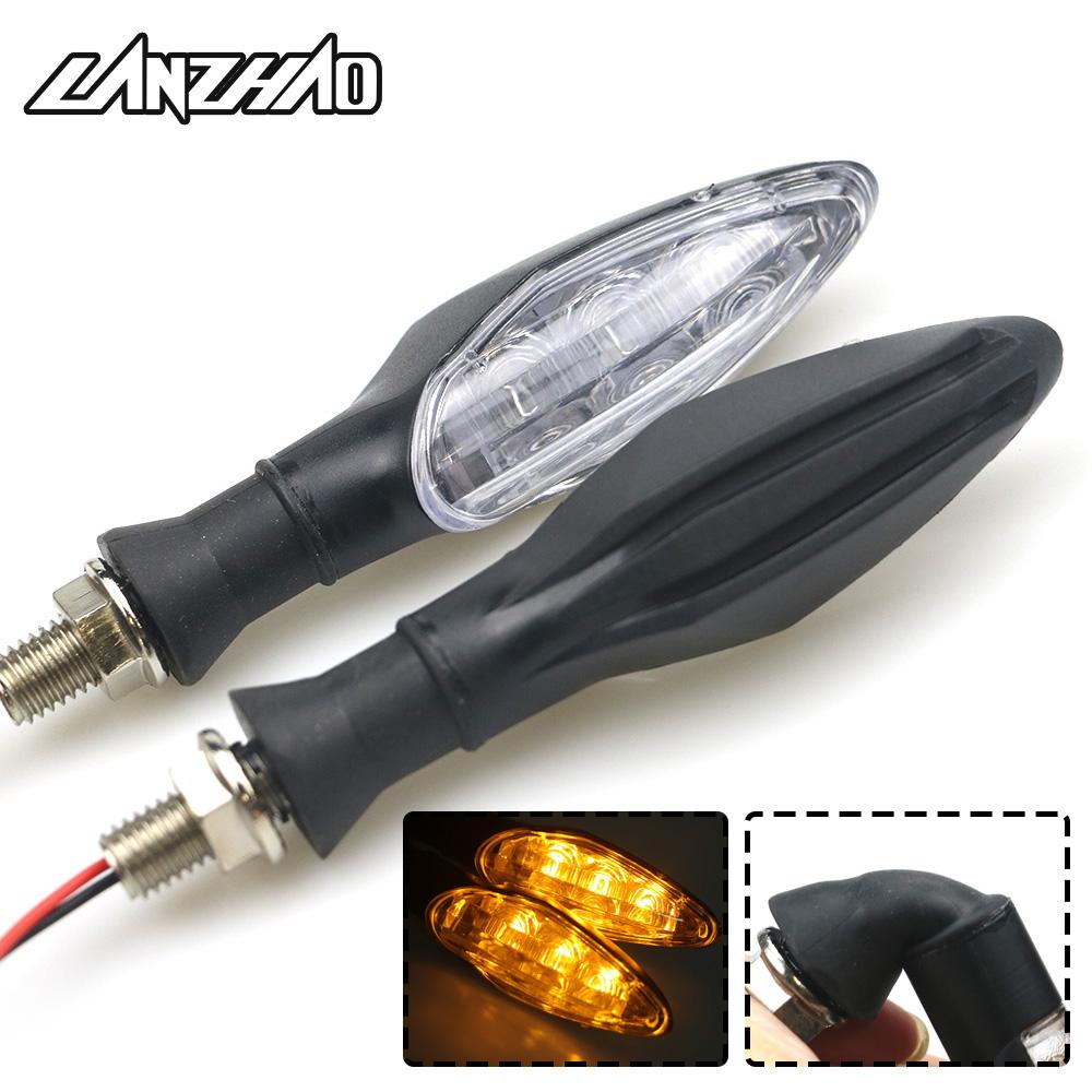 

Указатели поворота для мотоцикла, светодиодные янтарные лампы, указатели поворотов, мигалки, универсальные для Honda Grom MSX125 KTM Duke 390