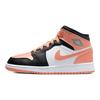 Air Jordan 1 Mid GS White Light Madder Root Kids Sneakers Black DM9077-108