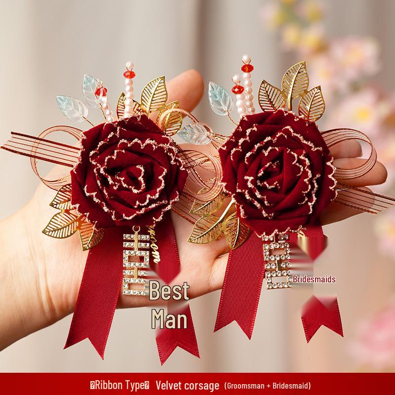 Wedding Boutonniere & Corsage for Groom, Bride, Parents, Best Man, Bridesmaid