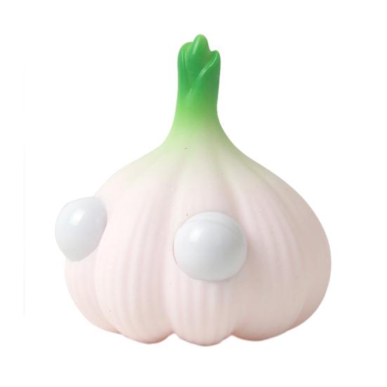 Eye Popping Tomato Squeeze Toy Broccoli Bitter Gourd Cartoon Garlic Eggplant Anti-anxiety Toy Simulation Fruit Vegetable