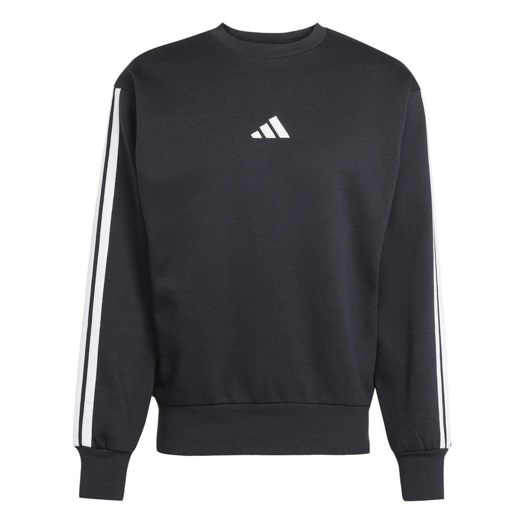 Adidas Mens Essentials 3 Stripes Fleece Sweatshirt