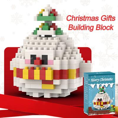 Christmas Gifts Building Block Series Santa Claus Reindeer Puzzle Assembly Bricks Table Decoration Toys for Child Chrismas Gift
