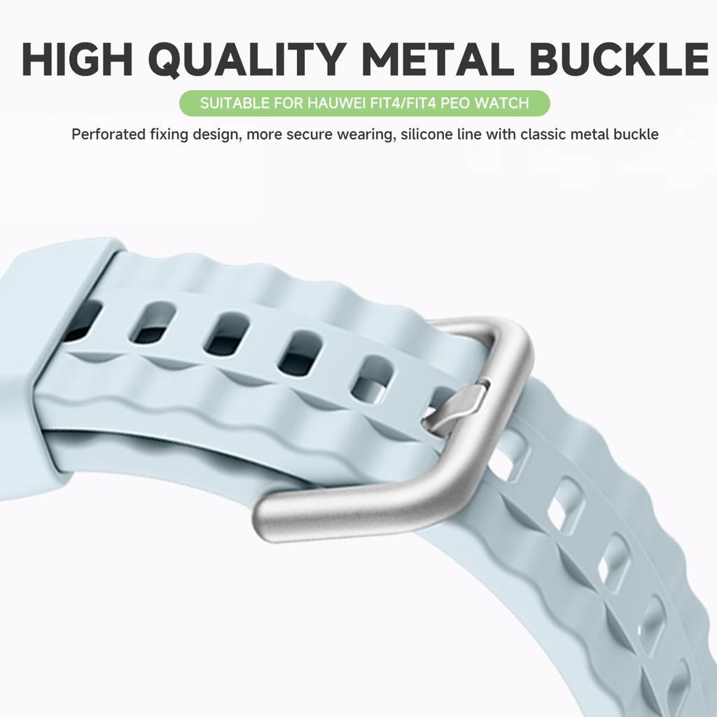 Silicone Strap+Protective Case For Huawei Watch Fit 4 Fit4 Pro Smartwatch Protector Soft Shell Bumper Cover Huawei Watch Fit4Pro