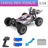 WLtoys144010 4WD Model with A Top Speed of 75 Km/h 1:14 Scale, High-speed Remote-controlled Off-road Drifting Racing Car for Boy