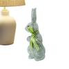 Osterhase Statue Dekoration Glitzer Schaumstoff Heimdekoration Mit Schleife Osterhase für Draußen Party Rasen Außenhof Veranda
