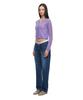 Toomuchtax Mohair Slim Fit Cardigan Lavender