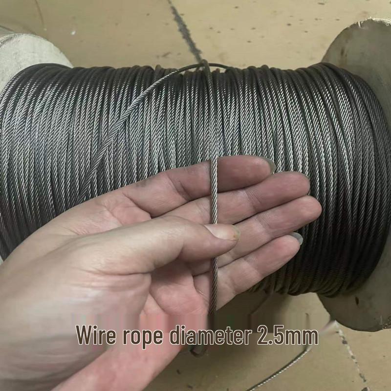 304 Stainless Steel Wire Rope - Soft, Fine Wire (0.3mm-4mm) for Clotheslines, Fishing, and Picture Hanging