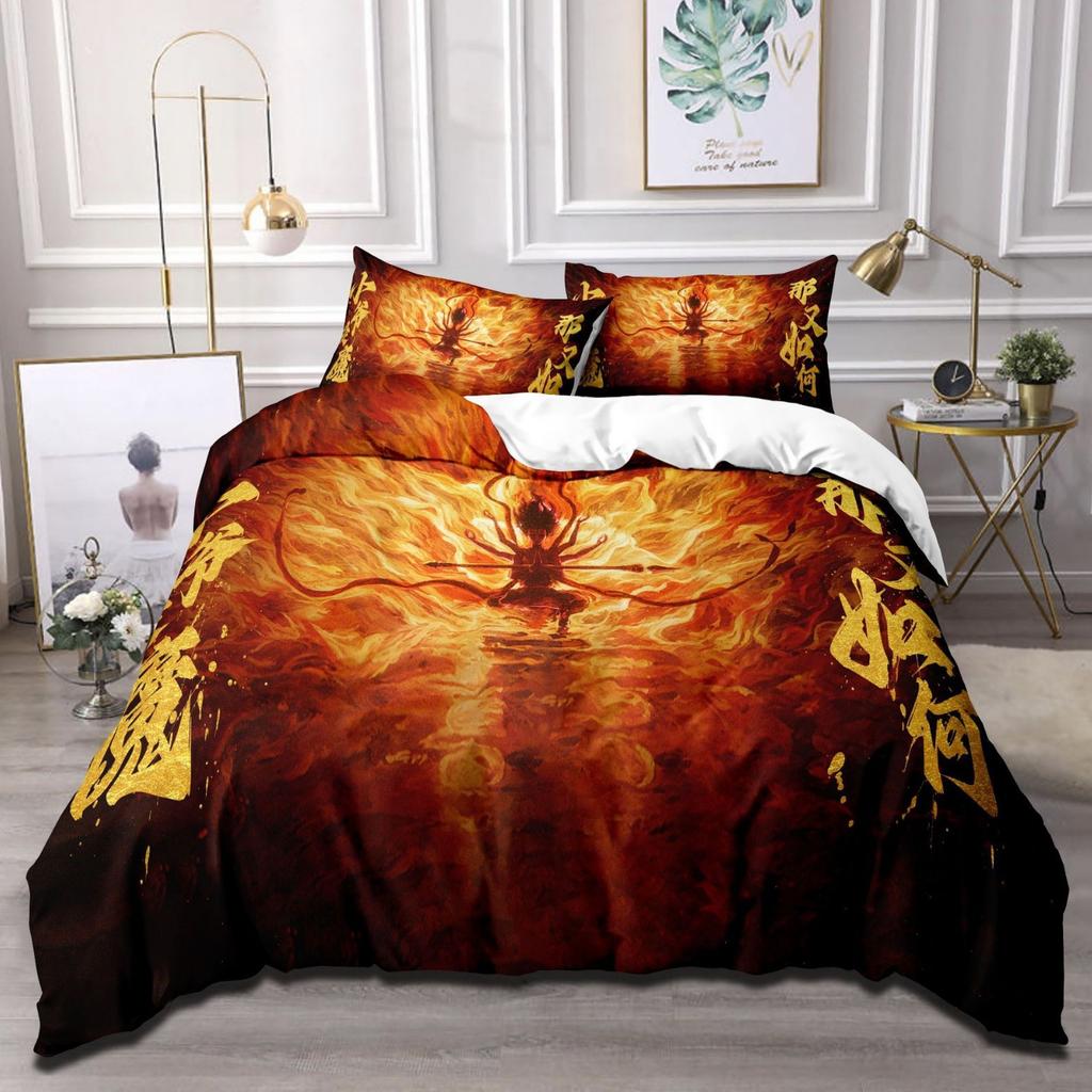 Cartoon Animation Movie Quilt Cover Three-Piece Bedspread