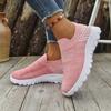 Unisex Knitted Loafers, Round Toe Slip-On Flats, Breathable Casual Shoes Wholesale for Men and Women
