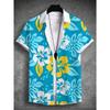 Tropical Plants 3D Printed Men's Shirt Fashion Shirt Short Sleeve Top Loose Casual Hawaii Summer New Style