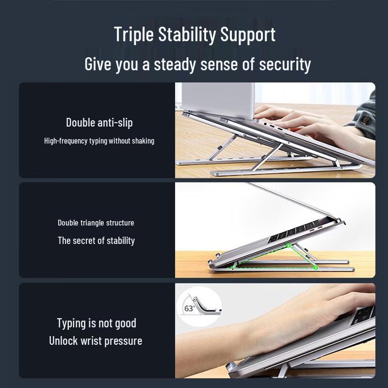 OLOEY Portable Folding Laptop Stand (Aluminum Alloy)