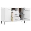 VidaXL Buffet with Legs, Sideboard with Storage, Cupboard with Compartments and Drawers, Living Room Furniture, 351020