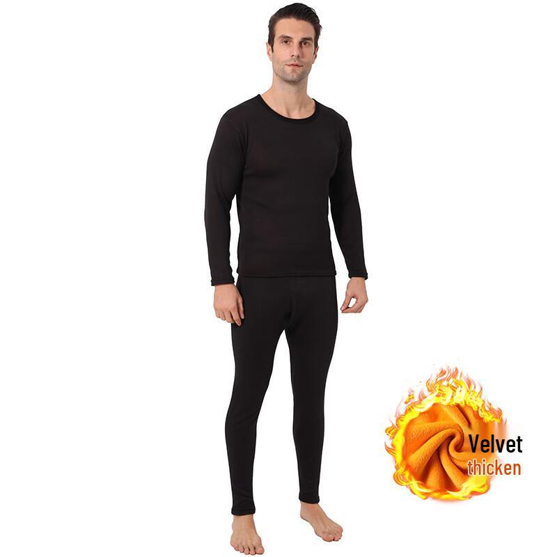 Jinpeiqi Golden Velvet Thermal Underwear Set