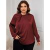 Women's Fashion Casual Spring Autumn Solid Color Print Long Sleeve Blouses & Shirts