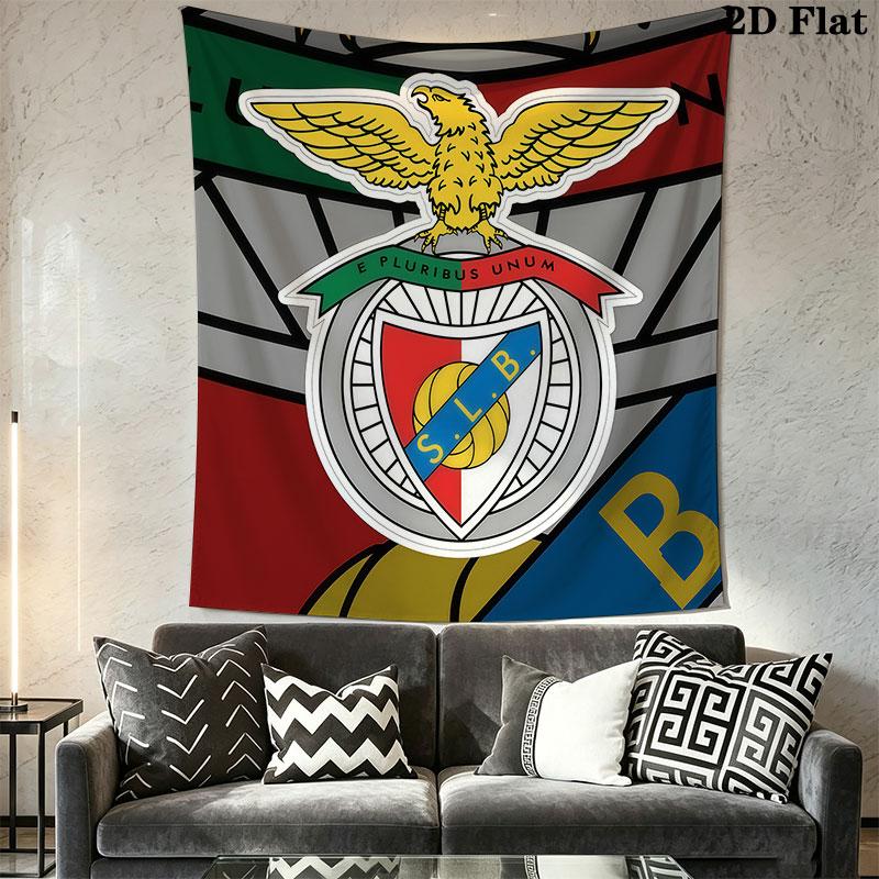 S.L. Benfica  POSTER Wall Hanging Printed Fabric Blanket Decorative Tapestries for Bedroom Living Room Home Decor