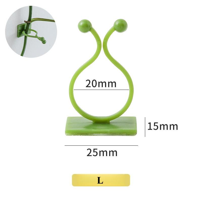 10pcs Creative Hook Green Robe Climbing Wall Vine Fixing Device Hook Data Cable Fixing Device No Drilling